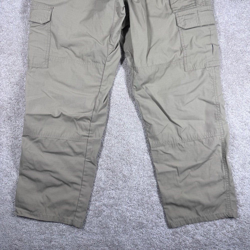 5.11 Tactical Mens Ripstop Cargo Pants Khaki Tan 32x30 Multi-Pocket Workwear - Picture 6 of 12